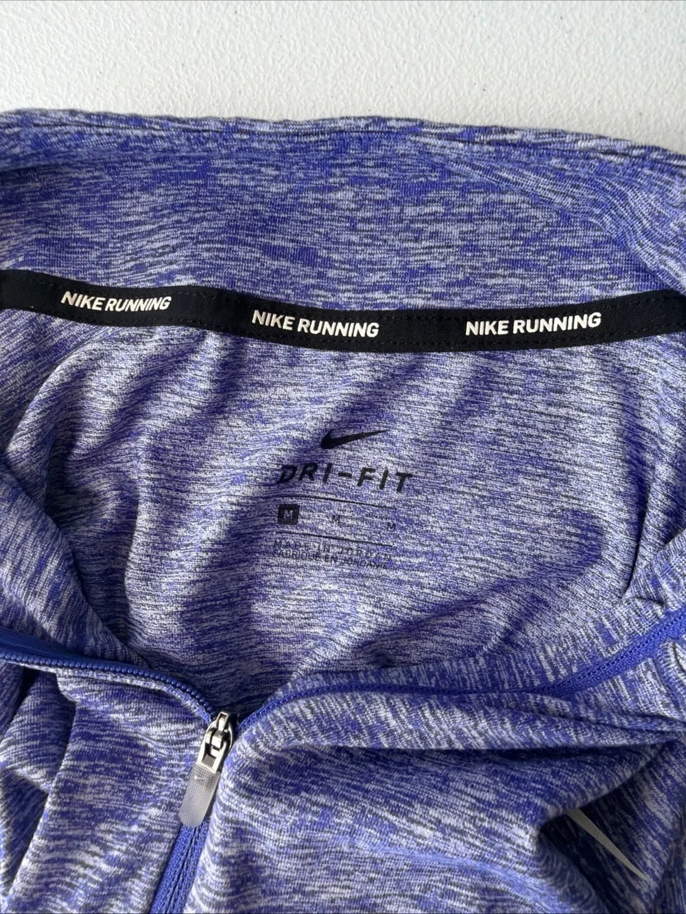 Nike Women's Heathered Purple Quarter-Zip Pullover